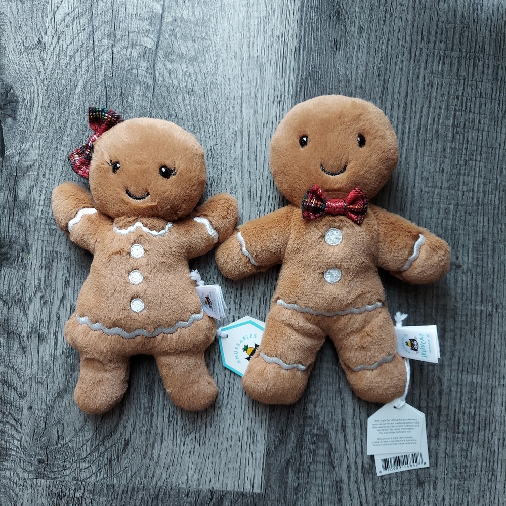 Jellycat Gingerbread Fred and Ruby